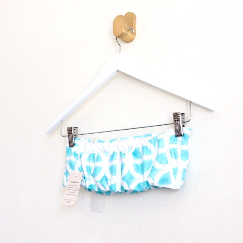 NEW! Kenny Flowers The Maldives Bandeau Bikini Top Blue SZ M, L, XL - Picture 14 of 16